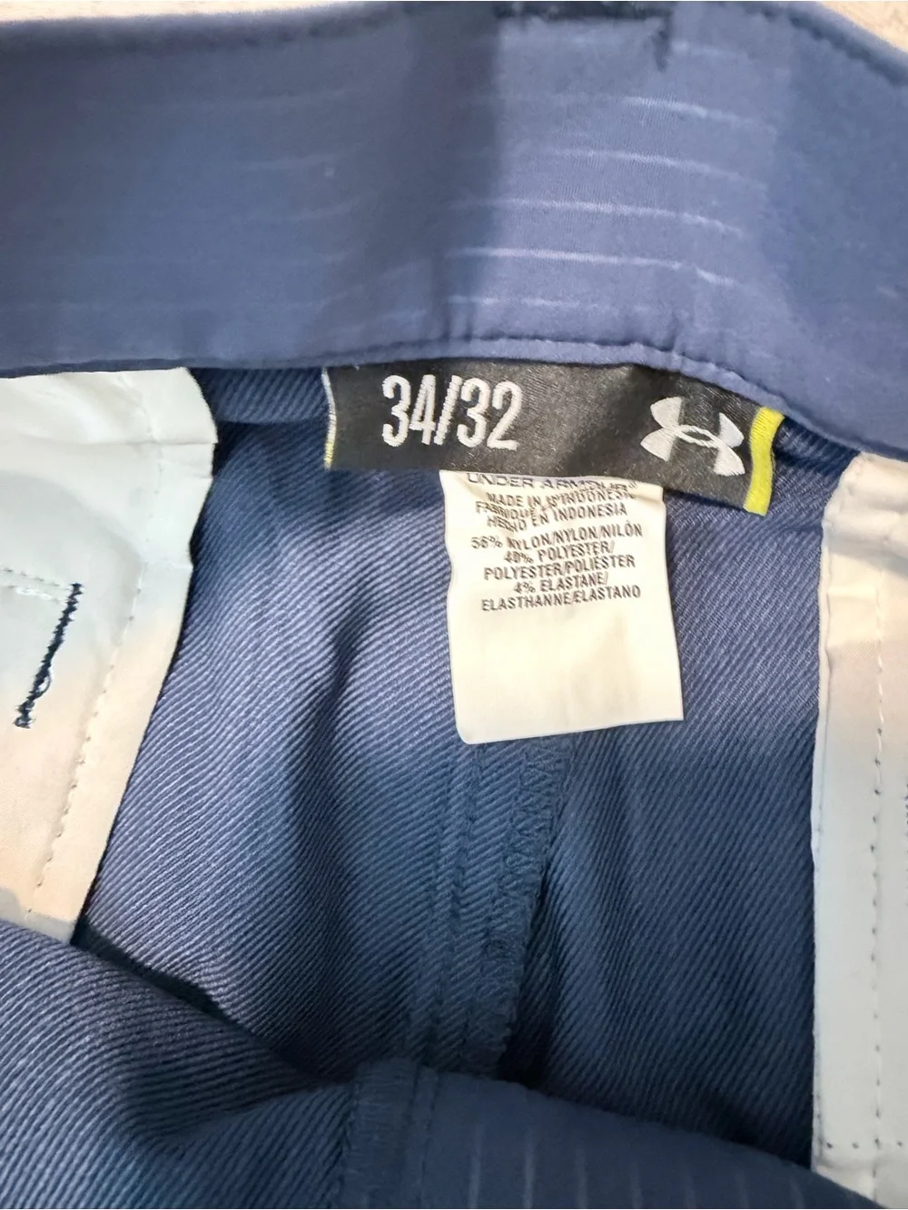 Under Armour Blue Pinstripe UPF 50 Golf Pants